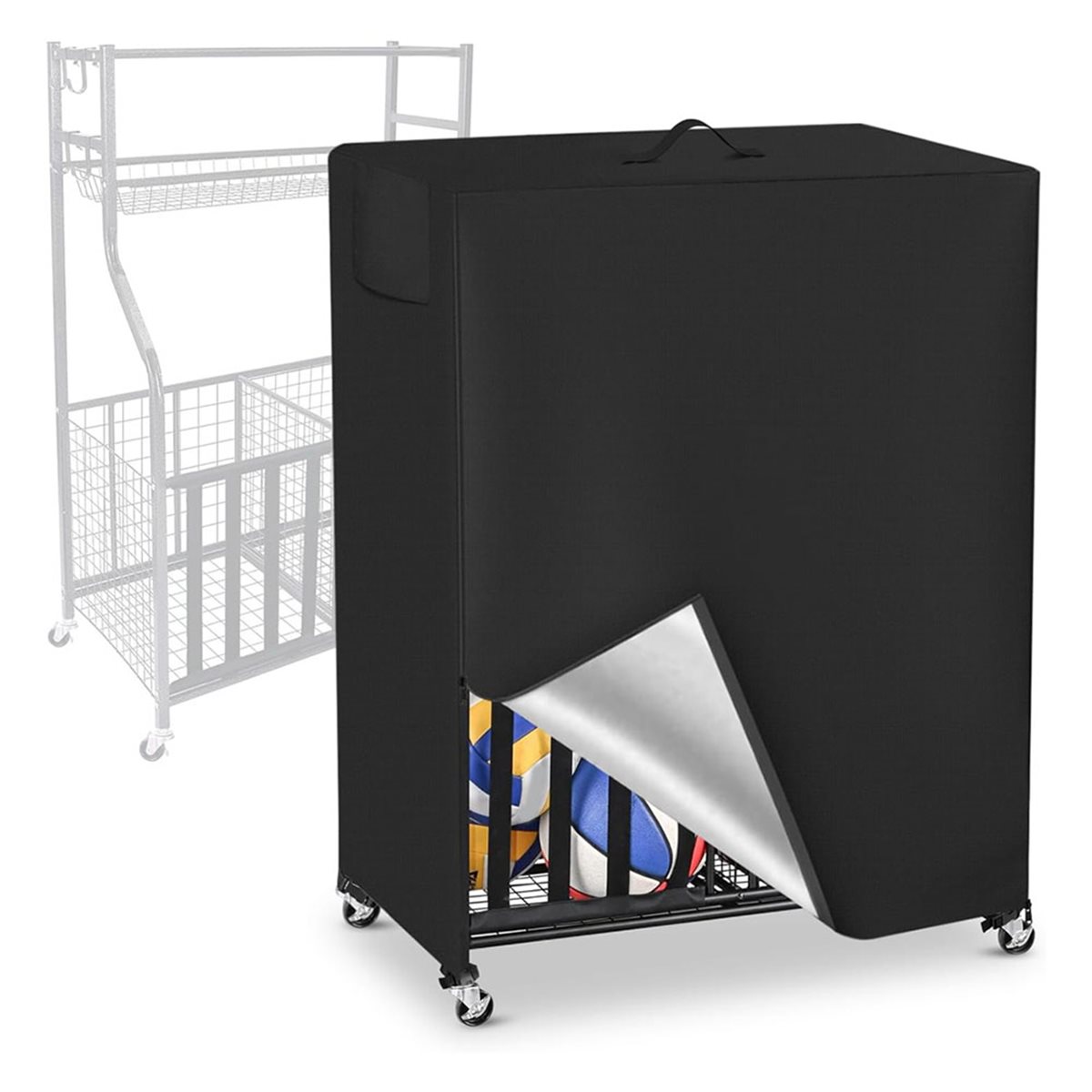 Sports Equipment Garage Organizer - 농구 랙 커버 차고 스포츠 장비