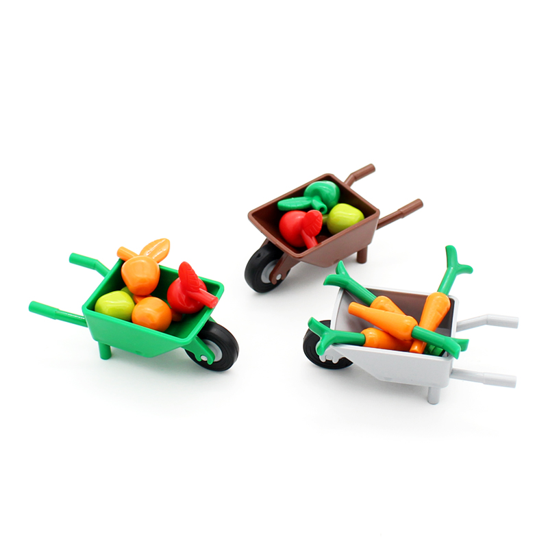 Horseshoe Game Set - MOC 도시 빌딩 블록 액세서리기구 수레