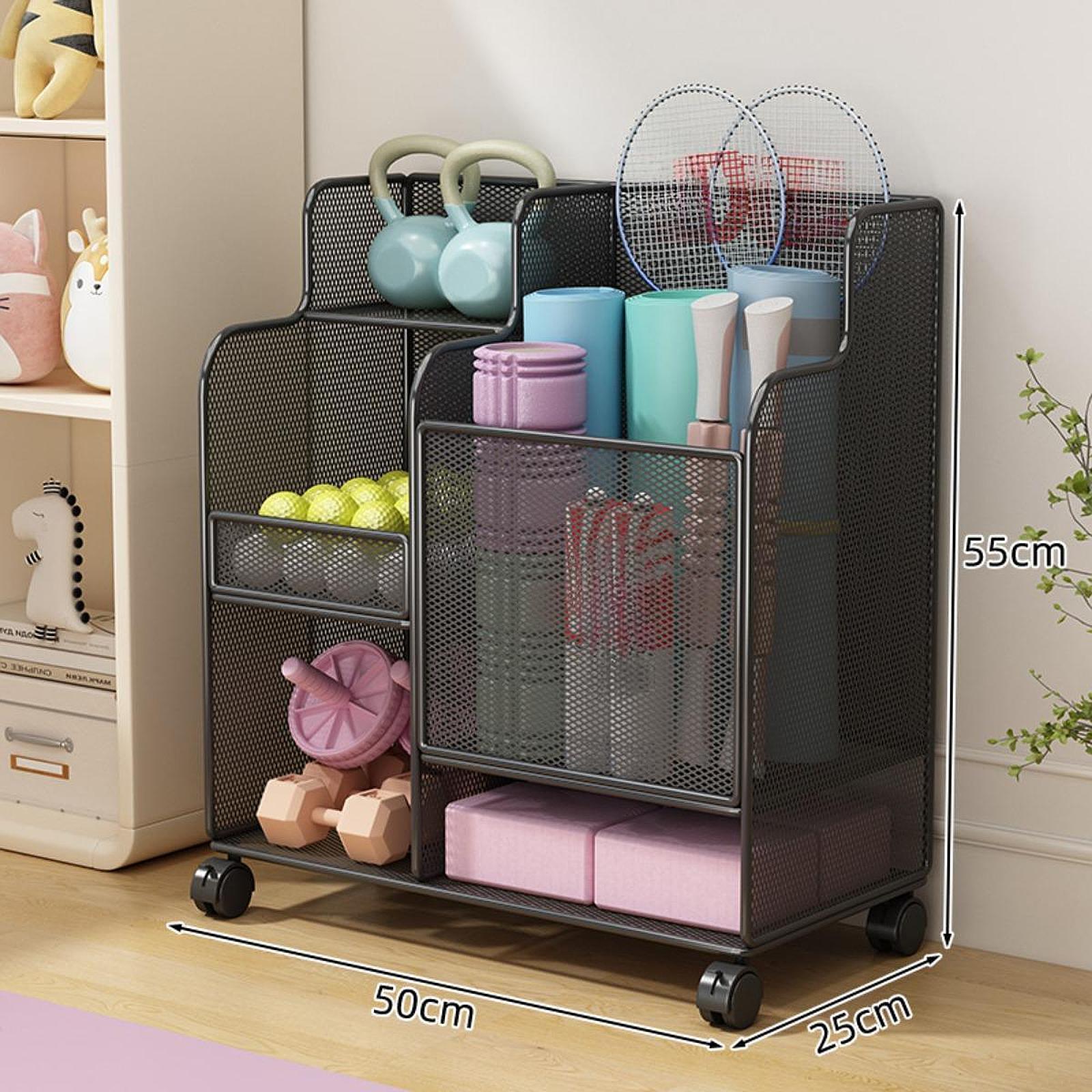 바퀴 달린 대용량 스포츠 용품 보관 랙, 요가 용품,  - Sports Equipment Garage Organizer 리뷰 및 가격