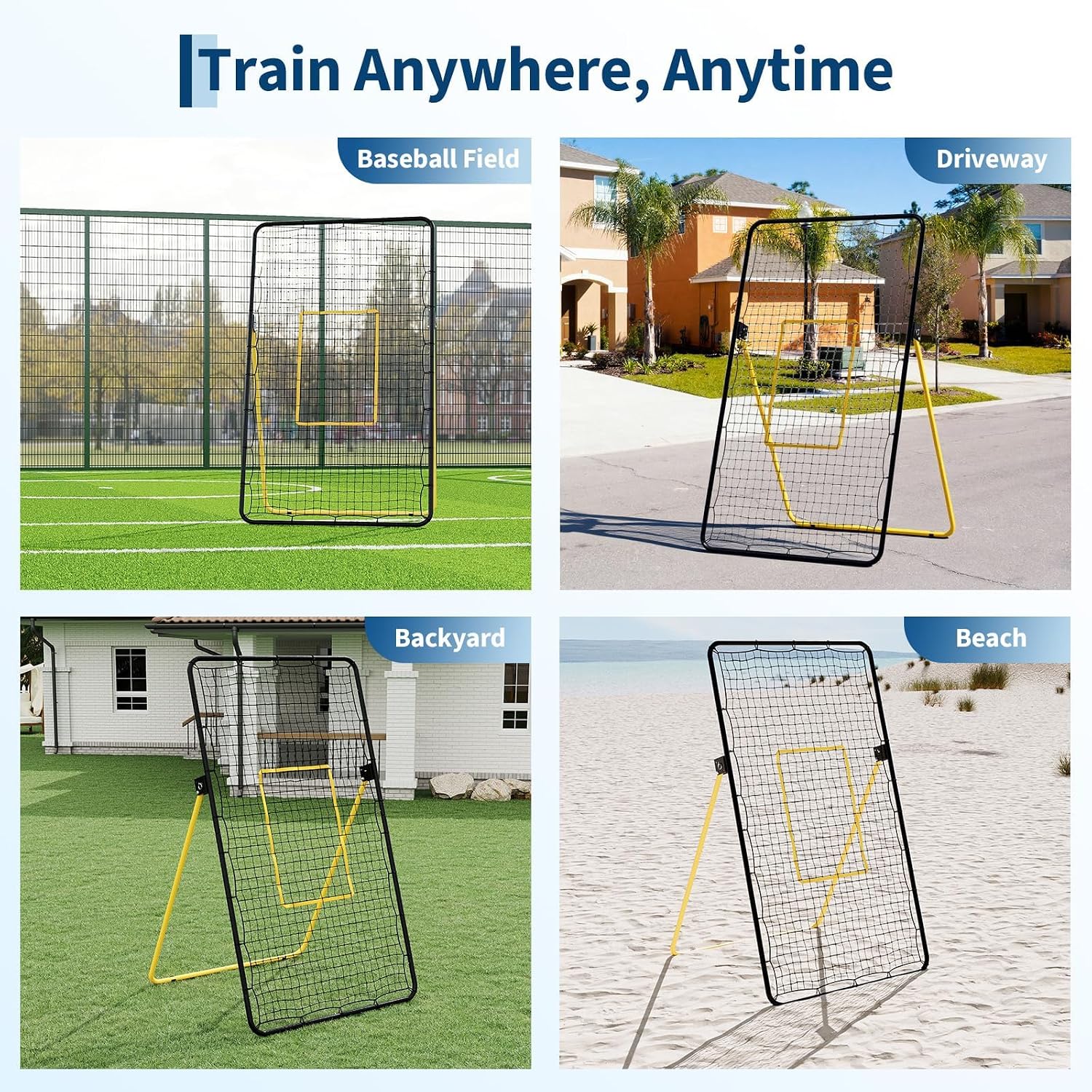 7x4피트 배구 리턴 네트, 고강도 훈련 장비, 탄성  - Sports Equipment For Volleyball 리뷰 및 가격