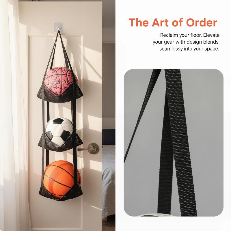 벽걸이형 농구공 보관 메쉬 가방, 차고나 학교에서 사용 - Sports Equipment Garage Organizer 리뷰 및 가격