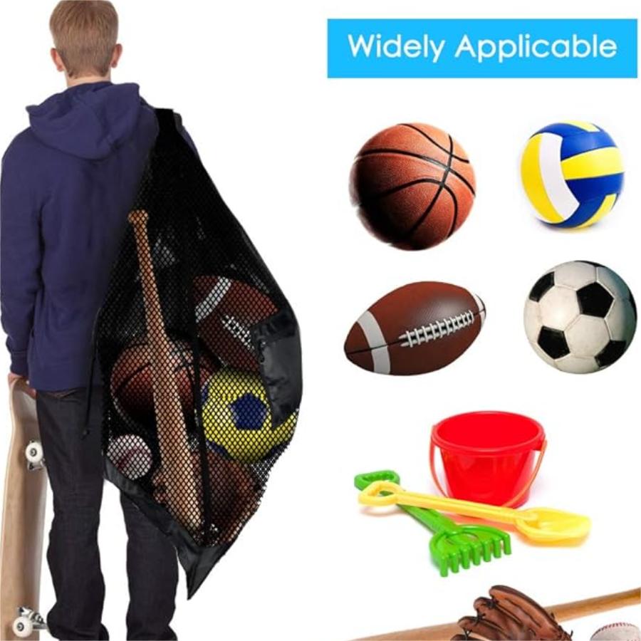어깨끈이 달린 대형 메쉬 스포츠 가방, 농구, 배구,  - Sports Equipment For Volleyball 리뷰 및 가격