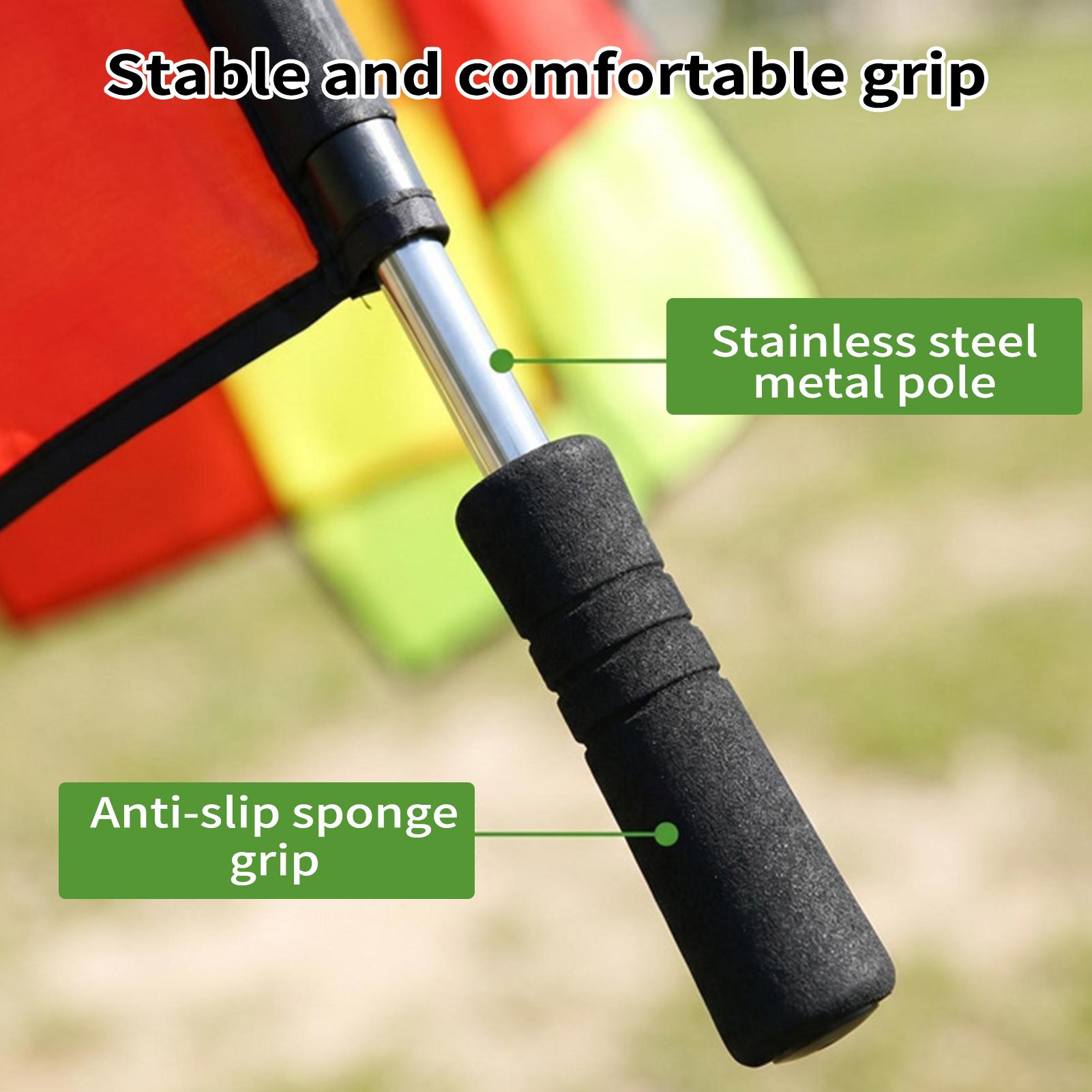 축구 심판 깃발 2종 세트 고시인성 심판 장비 경기용  - Sports Equipment For Volleyball 리뷰 및 가격
