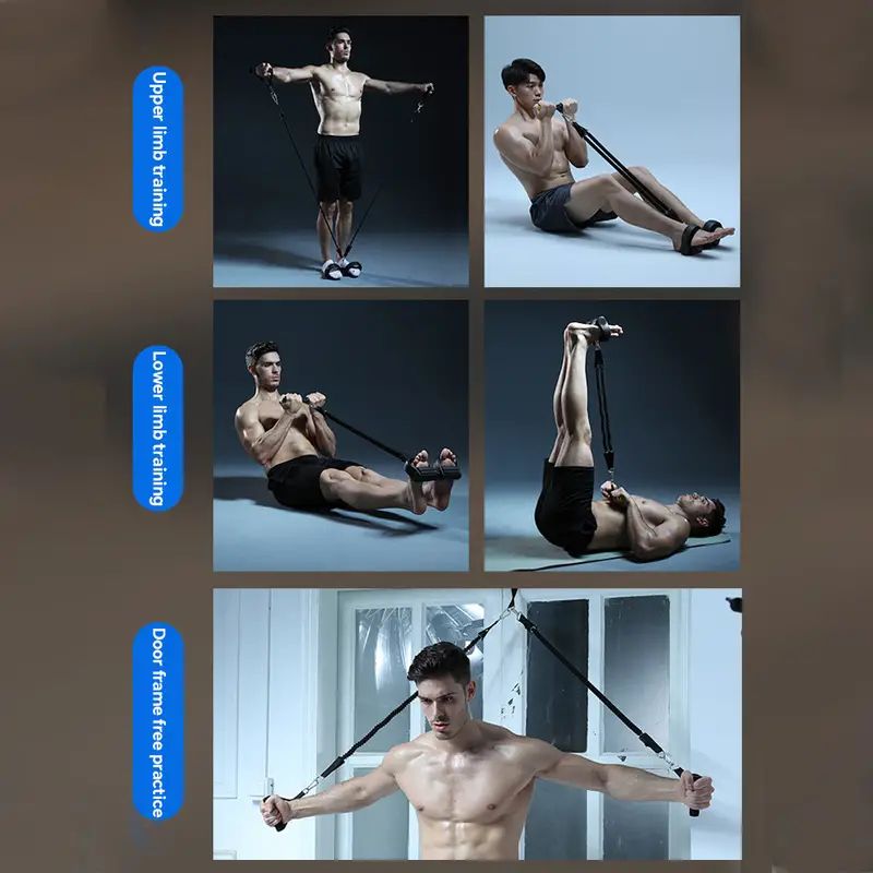 페달 텐션 로프 풀러 운동 집에서 다기능 피트니스 운동 - Sports Equipment Images 리뷰 및 가격
