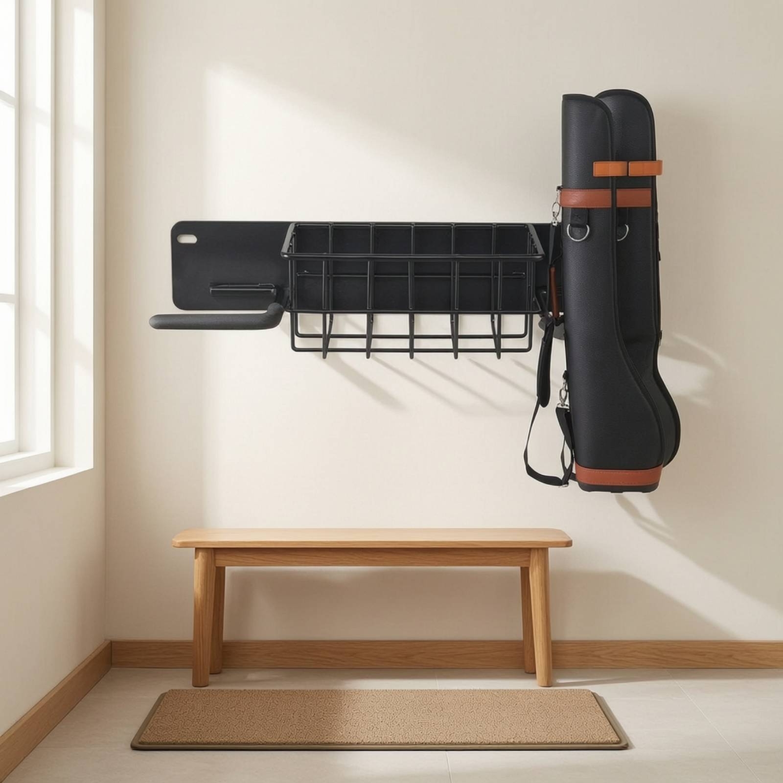 골프 보관 랙 벽걸이형 골프 랙 바구니 포함 스포츠 장 - Sports Equipment Garage Organizer 리뷰 및 가격