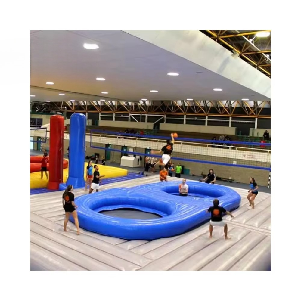네트가 있는 풍선형 수상 배구 트램펄린 코트 - 야외  - Sports Equipment For Volleyball 리뷰 및 가격
