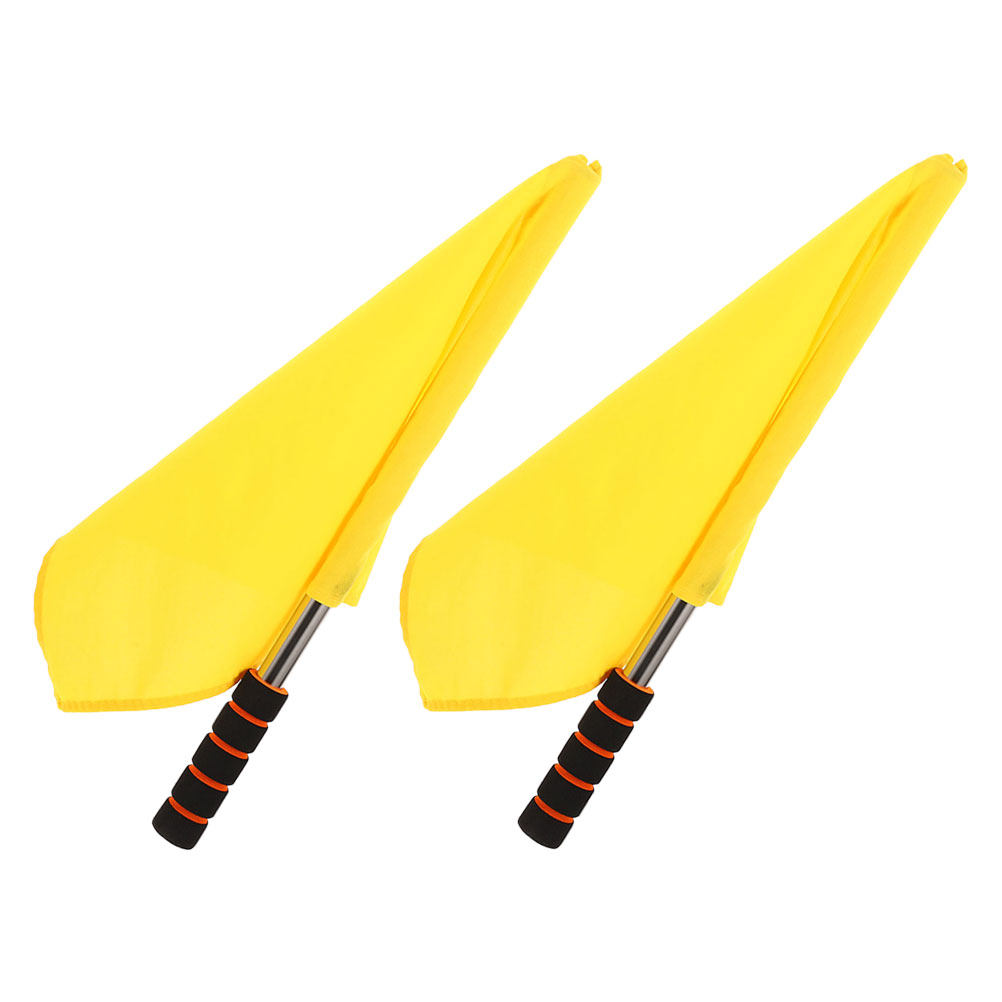 2Pcs 교통 깃발 심판 훈련을위한 휴대용 신호 깃발  - Sports Equipment For Volleyball 리뷰 및 가격